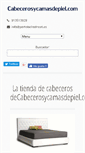 Mobile Screenshot of cabecerosycamasdepiel.com